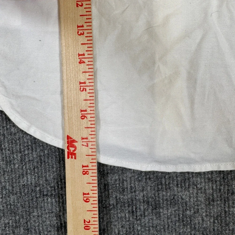 NWT Baby Gap Toddler Boys White Long Sleeve Button Down Shirt Bear Logo 4 Years